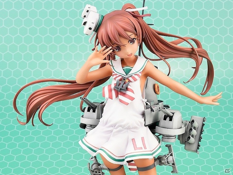 イタリア駆逐艦の魅力、教えてあげるね？「艦隊これくしょん -艦これ-」イタリア駆逐艦「リベッチオ」が1/7スケールフィギュアで登場！の画像1