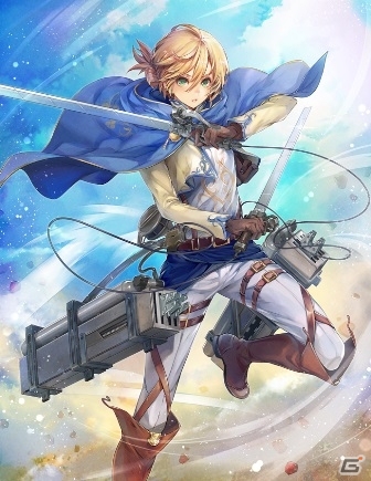 iOS/Android「オルタンシア・サーガ – 蒼の騎士団-」TVアニメ「進撃の巨人」コラボが5月1日より開催！立体機動装置を使ったバトルモーションに注目の画像2
