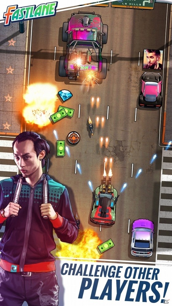 海外の人気YouTuberが登場するレトロアーケードシューターアプリ「FASTLANE：復讐のコンバットレース」が5月配信の画像5