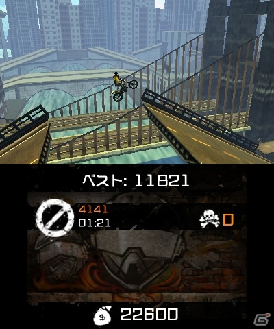 本格バイクトライアル「アーバントライアル：フリースタイル2」が3DS向けに5月17日配信の画像3