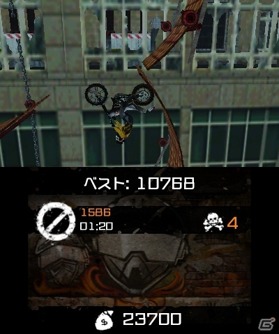 本格バイクトライアル「アーバントライアル：フリースタイル2」が3DS向けに5月17日配信の画像5