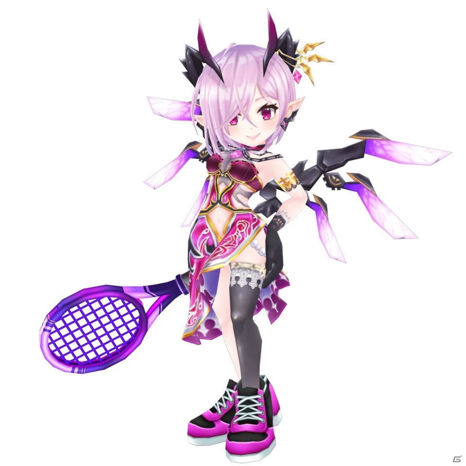 「白猫テニス」黄金バケーション版のオスクロル（CV：茅野愛衣）とミラ（CV：下田屋有依）が登場！の画像2