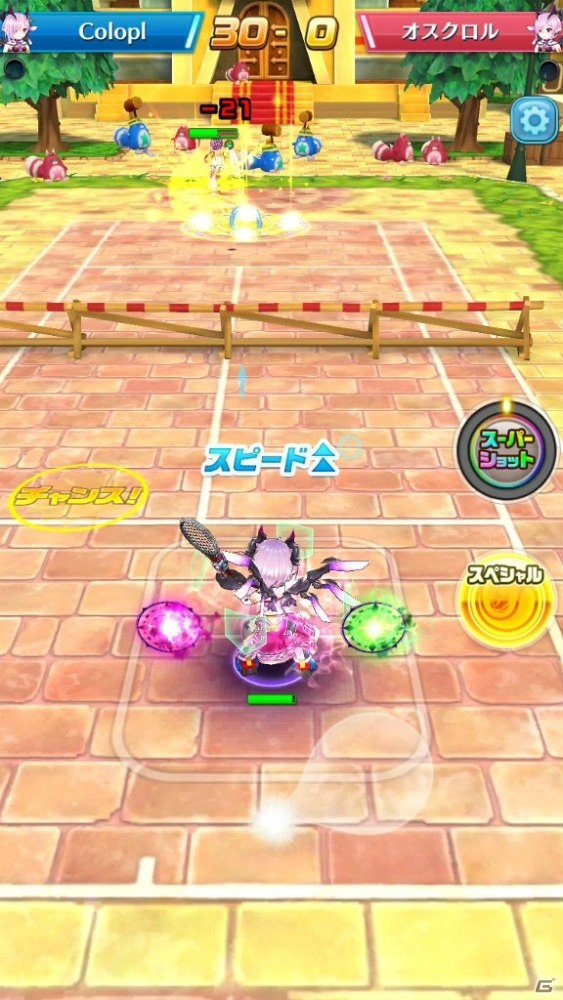 「白猫テニス」黄金バケーション版のオスクロル（CV：茅野愛衣）とミラ（CV：下田屋有依）が登場！の画像8