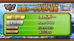 「モンスターハンター頂上大会2017」大阪地区大会 決勝戦ステージの結果が発表！の画像4