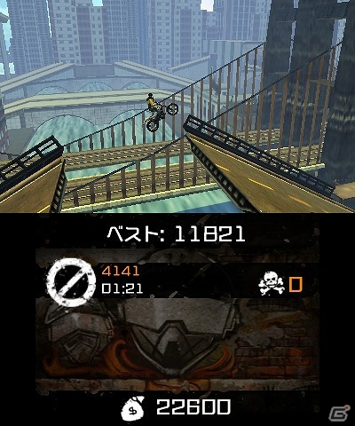 本格派バイクトライアルゲームの続編「アーバントライアル：フリースタイル2」が3DS向けに本日配信の画像3