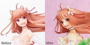「狼と香辛料」ホロのウエディングドレスver. フィギュアのデザインが修正！ファンの声に応え、より高い完成度のサンプルを公開の画像2