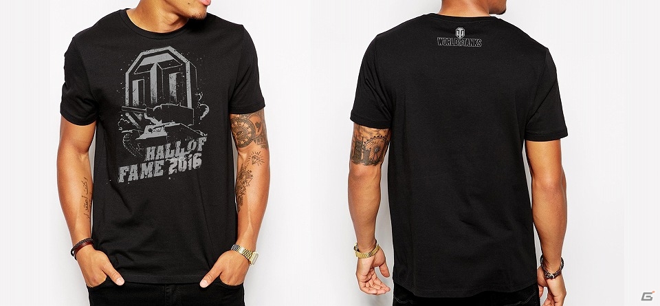 「Hall of Fame 2016」プロジェクトの記念品が公開！第一弾はWargamingの各タイトルがデザインされたTシャツに決定の画像2