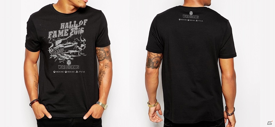 「Hall of Fame 2016」プロジェクトの記念品が公開！第一弾はWargamingの各タイトルがデザインされたTシャツに決定の画像3