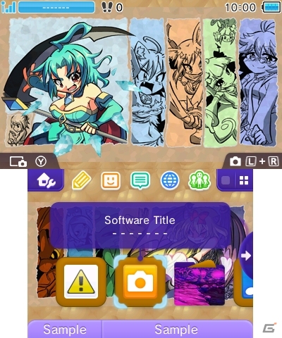 「ブレイブダンジョン」イラストコンテスト受賞作品の3DSテーマ第4弾が配信の画像1