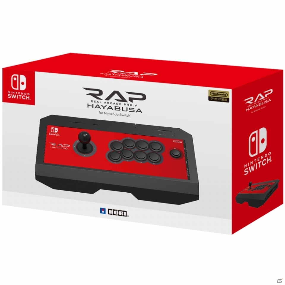 Nintendo Switch向けのアーケードスティック「リアルアーケードPro.V HAYABUSA」＆十字キーつきコントローラー「ホリパッド」が7月発売！の画像1