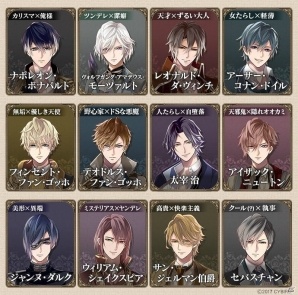 「イケメンヴァンパイア◆偉人たちと恋の誘惑」全キャラクター12名のCVとキャラクタービジュアルが公開！の画像2