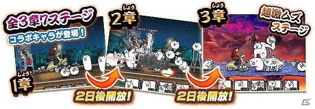 iOS/Android「にゃんこ大戦争」にて「消滅都市2」とのコラボ第3弾が開催！新キャラクター「赤髪のゆきにゃん」を手に入れようの画像5