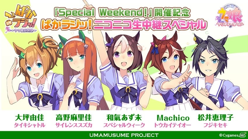 スタートアップイベントの最新情報を紹介！「ウマ娘 プリティーダービー」ニコニコ生放送特別番組が6月2日21時に配信の画像1