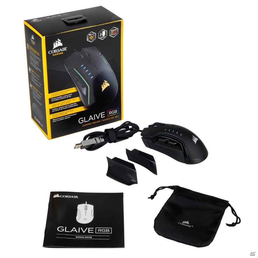 CORSAIR、最大解像度16,000dpiのFPS/MOBA用ゲーミングマウス「GLAIVE RGB」を6月10日に発売の画像27