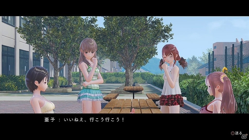 PS4/PS Vita「BLUE REFLECTION 幻に舞う少女の剣」DLC第2弾・おでかけ夏コーデ衣装＆バスタオル衣装が6月9日より配信！の画像2