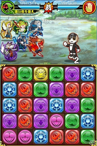 iOS/Android「戦国パズル!!あにまる大合戦」にシャープのモバイル型ロボット電話「ロボホン」が登場！の画像2