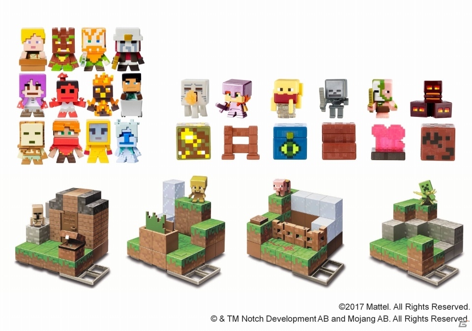 「マインクラフト」のミニフィギュア「バイオームセトラーズシリーズ」「バイオームプレイセット」「プレイセット 第2弾」が6月上旬発売の画像1