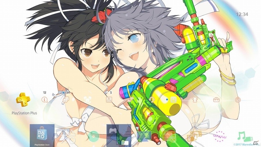 PS4「閃乱カグラ PEACH BEACH SPLASH」10万本突破記念！水着姿の少女たちが集結したスペシャルテーマが配信開始の画像2