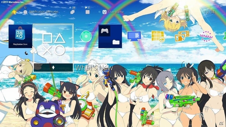 PS4「閃乱カグラ PEACH BEACH SPLASH」10万本突破記念！水着姿の少女たちが集結したスペシャルテーマが配信開始の画像3