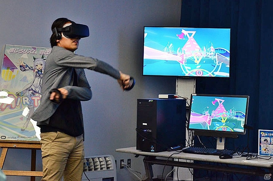 EDMで盛り上がったらネオンちゃんとお部屋でまったり―VRリズムゲーム「Airtone」メディア体験会をレポート！の画像13