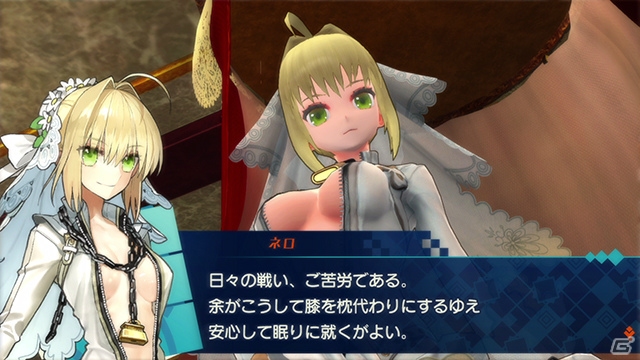 Nintendo Switch「Fate/EXTELLA」で新たに登場するネロの衣装「解放の花嫁衣装」の紹介映像が公開！の画像2