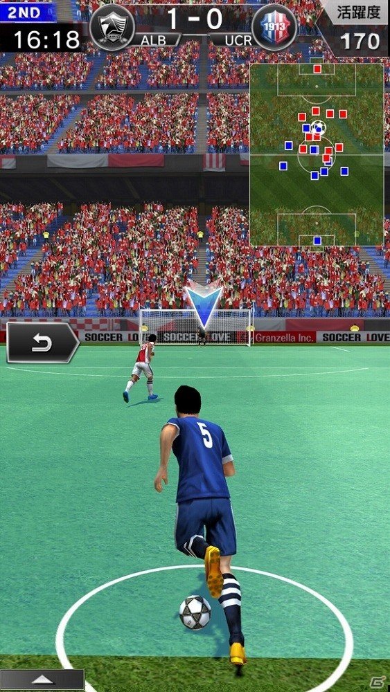 iOS/Android「SOCCER LOVE」試合中に選手を操作できる新機能が追加！日本代表イベント「SAMURAI BLUE STORY」も開催の画像2