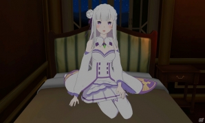 エミリアにやさしく寝かしつけられたい！VRスマホアプリ「VRでエミリアと異世界生活」が膝枕編と添寝編の2パターンで発売の画像8