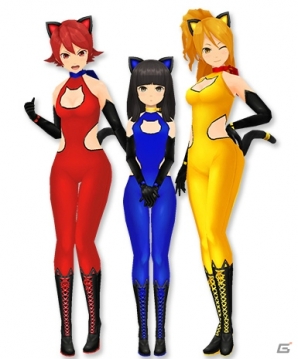 「スクールガールストライカーズ」に新コスチューム「怪盗」＆降神三姉妹 専用「のらねこレオタード」が登場！の画像3