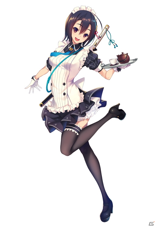 iOS/Android「天華百剣 -斬-」給仕服姿の江雪左文字（CV：佐藤亜美菜）、抜丸（CV：金子彩花）が登場―新章追加でゲーム本編も新展開への画像3