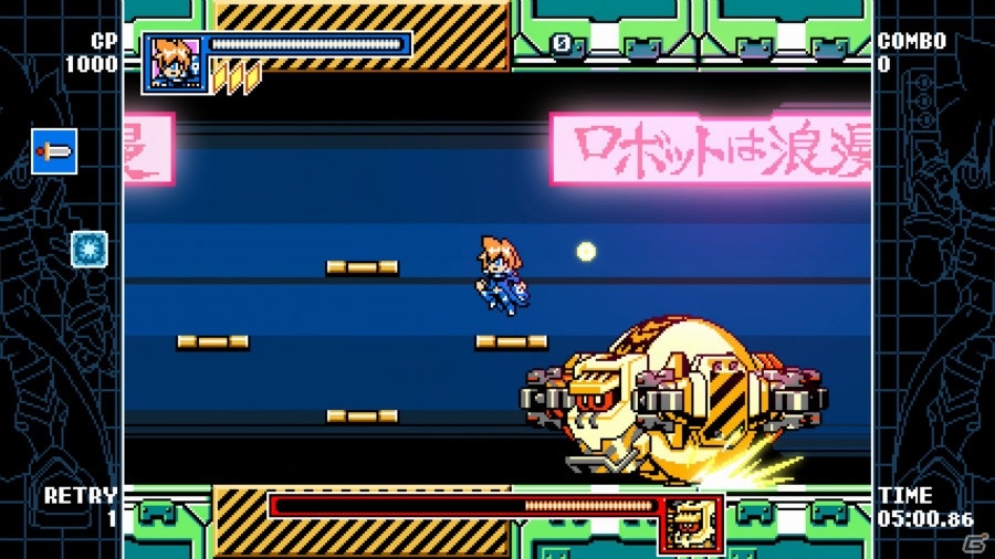 Switch版「マイティガンヴォルト バースト」が配信開始！ベックとガンヴォルト、ボスキャラの情報を一挙公開の画像22