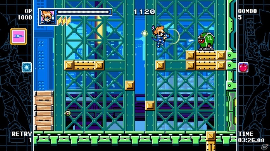 Switch版「マイティガンヴォルト バースト」が配信開始！ベックとガンヴォルト、ボスキャラの情報を一挙公開の画像24