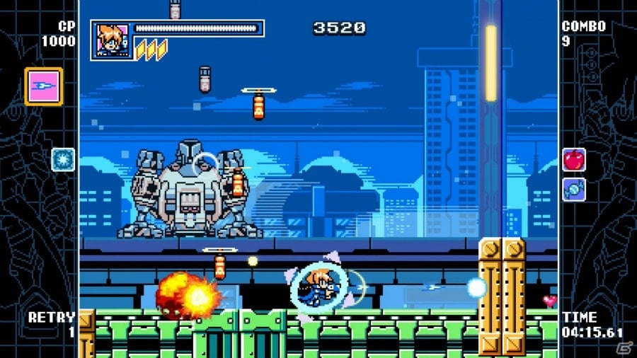 Switch版「マイティガンヴォルト バースト」が配信開始！ベックとガンヴォルト、ボスキャラの情報を一挙公開の画像25