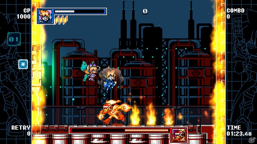 Switch版「マイティガンヴォルト バースト」が配信開始！ベックとガンヴォルト、ボスキャラの情報を一挙公開の画像29
