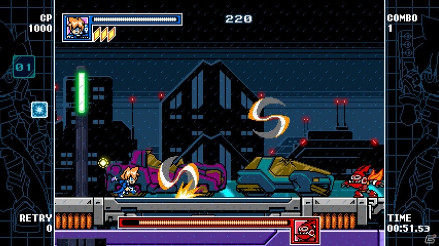 Switch版「マイティガンヴォルト バースト」が配信開始！ベックとガンヴォルト、ボスキャラの情報を一挙公開の画像72