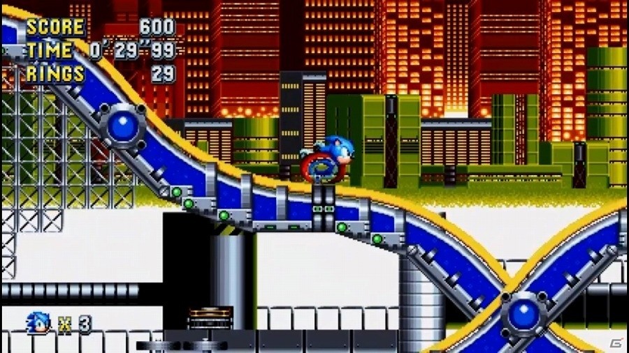 PS4/Xbox One/Switch「ソニックマニア」“ケミカルプラント”のプレイ動画が公開！の画像2
