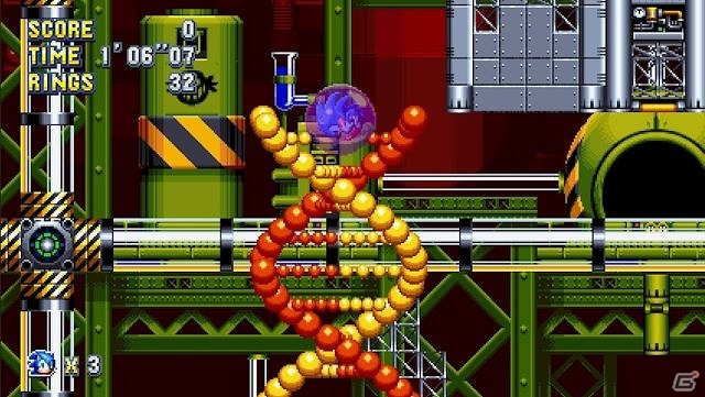 PS4/Xbox One/Switch「ソニックマニア」“ケミカルプラント”のプレイ動画が公開！の画像3