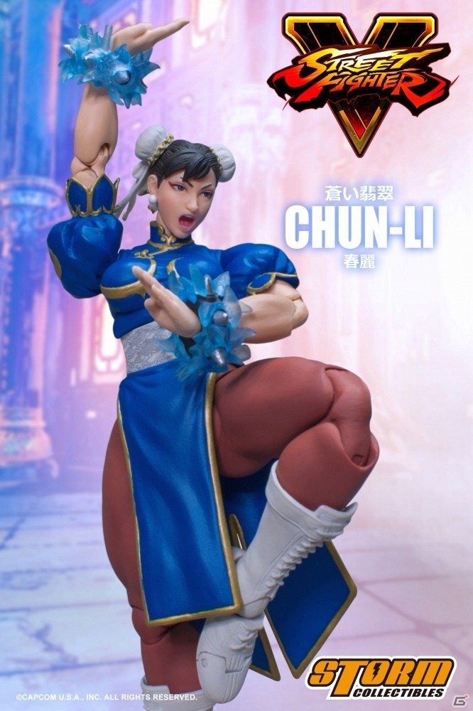 「ストリートファイターV」春麗の1/12アクションフィギュアが2017年8月発売の画像1