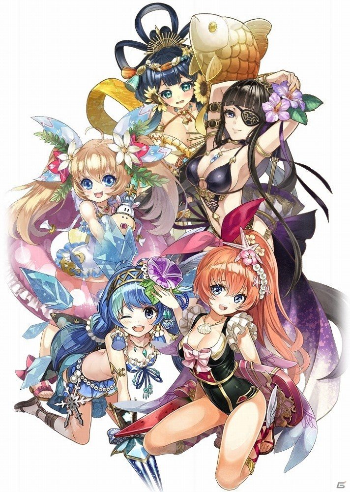 iOS/Android「ワールドクロスサーガ」英雄たちが水着に着替えた！特別クエスト「水着ノ扉2017」が開催の画像12