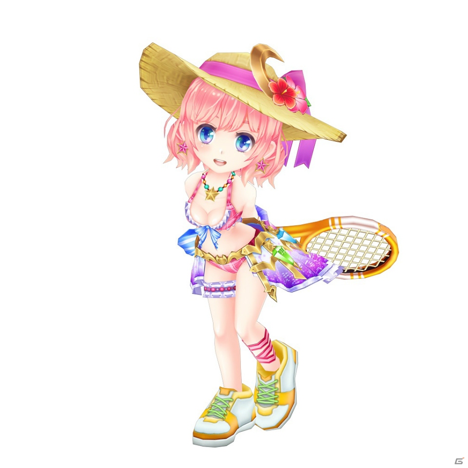 「白猫テニス」灼熱属性のついた水着衣装のティナ（CV：釘宮理恵）、イロメロ（CV：村上奈津実）が登場！の画像10