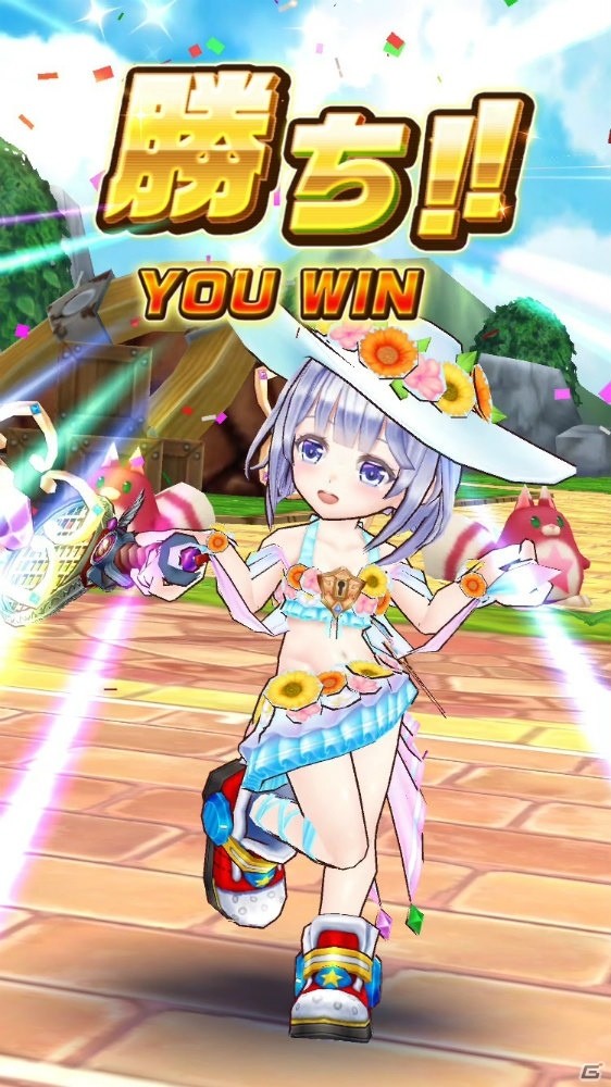 「白猫テニス」灼熱属性のついた水着衣装のティナ（CV：釘宮理恵）、イロメロ（CV：村上奈津実）が登場！の画像13