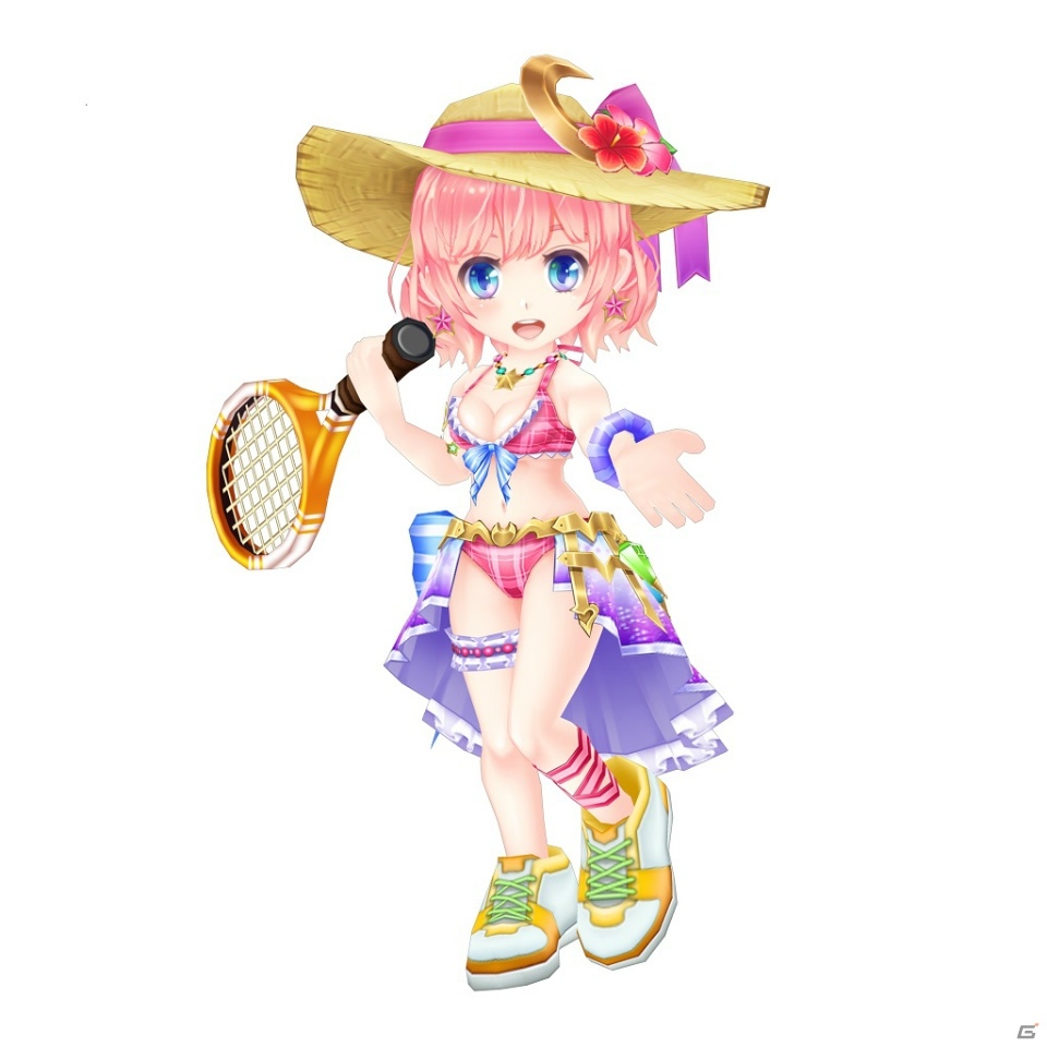 「白猫テニス」灼熱属性のついた水着衣装のティナ（CV：釘宮理恵）、イロメロ（CV：村上奈津実）が登場！の画像9