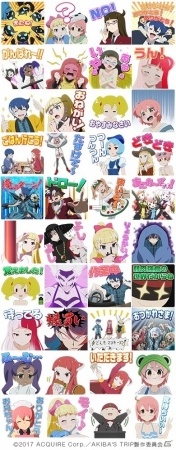TVアニメ「AKIBA'S TRIP -THE ANIMATION-」のLINEクリエイターズスタンプが配信スタート！の画像1