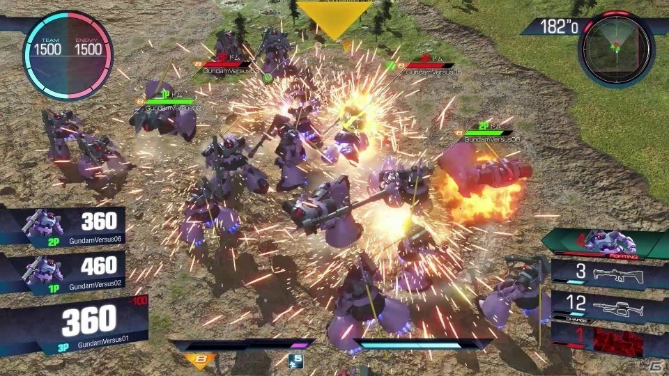 戦いは数だよ！PS4「GUNDAM VERSUS」江原正士さん、東地宏樹さん、桑島法子さんが出演する新CM「ドム篇」が公開の画像1