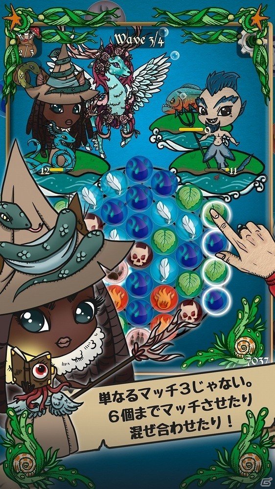 iOS/Android「グリフクエスト・クロニクルズ」が7月20日に配信開始―スルメのようにやり込むほど味が出るパズルバトルの画像4