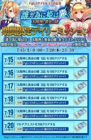 iOS/Android「誰ガ為のアルケミスト」FgG 3タイトルの水着キャラが登場するコラボイベントが7月14日より開催！の画像6