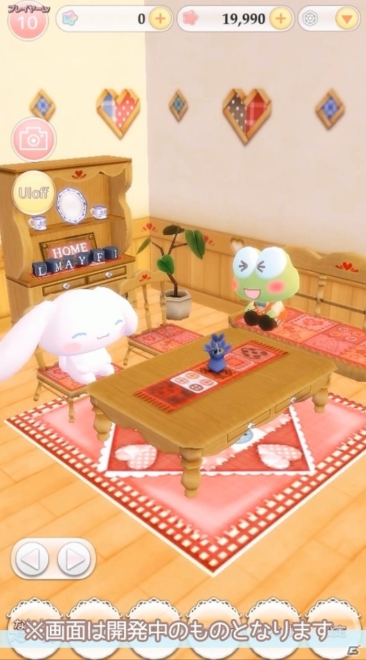 ハローキティやシナモロールなどサンリオキャラクターが勢揃いの”育成・生活ゲーム”が登場！開発段階のプレイ動画も公開の画像3