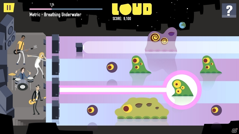 海外インディーズバンドをフィーチャーしたタワーディフェンス型リズムアクション「LOUD on Planet X」がPS4向けに配信開始の画像1