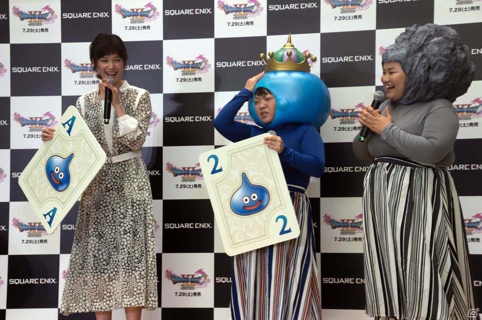 ゲームの話で撮影中は本田翼さんもハイテンションに！5組の著名人たちがそれぞれの個性で演じた「ドラゴンクエストXI　過ぎ去りし時を求めて」新CM発表会が開催の画像11