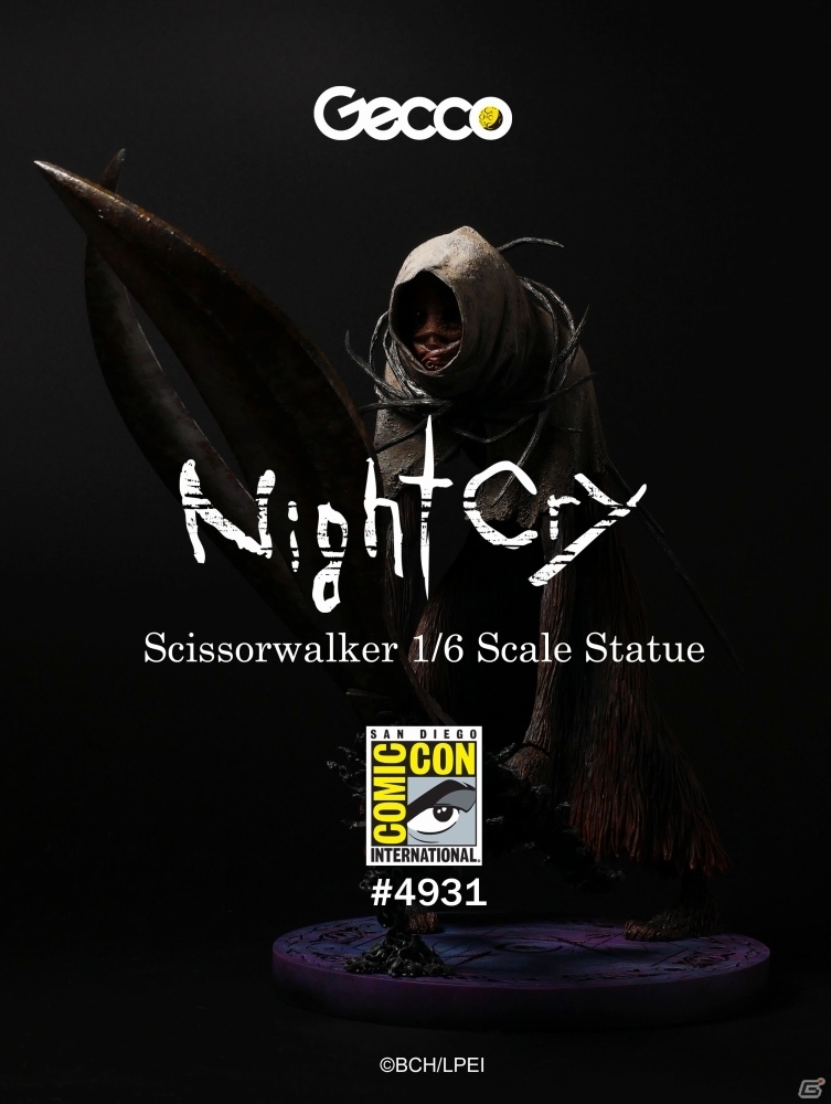 PC「NightCry」のシザーウォーカーがフィギュア化決定―COMIC-CON 2017にて先行展示の画像1
