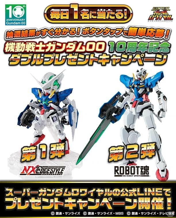 iOS/Android「スーパーガンダムロワイヤル」にて「機動戦士ガンダム00 10周年記念ダブルプレゼントキャンペーン」が開催！の画像1